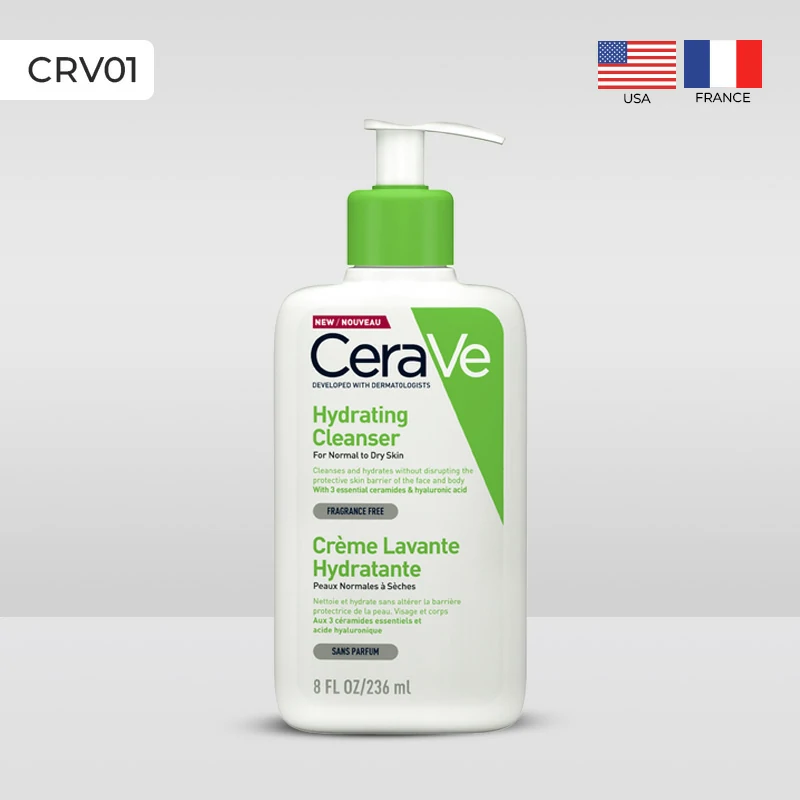 CeraVe Hydrating Cleanser | Non-Foaming Cleanser for Normal to Dry Skin ...
