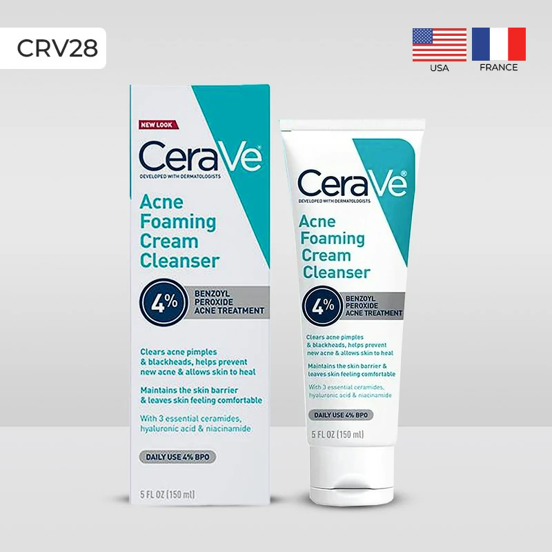 CeraVe Acne Foaming Cream Cleanser 150ml | Beauty Harbour.lk Sri Lanka